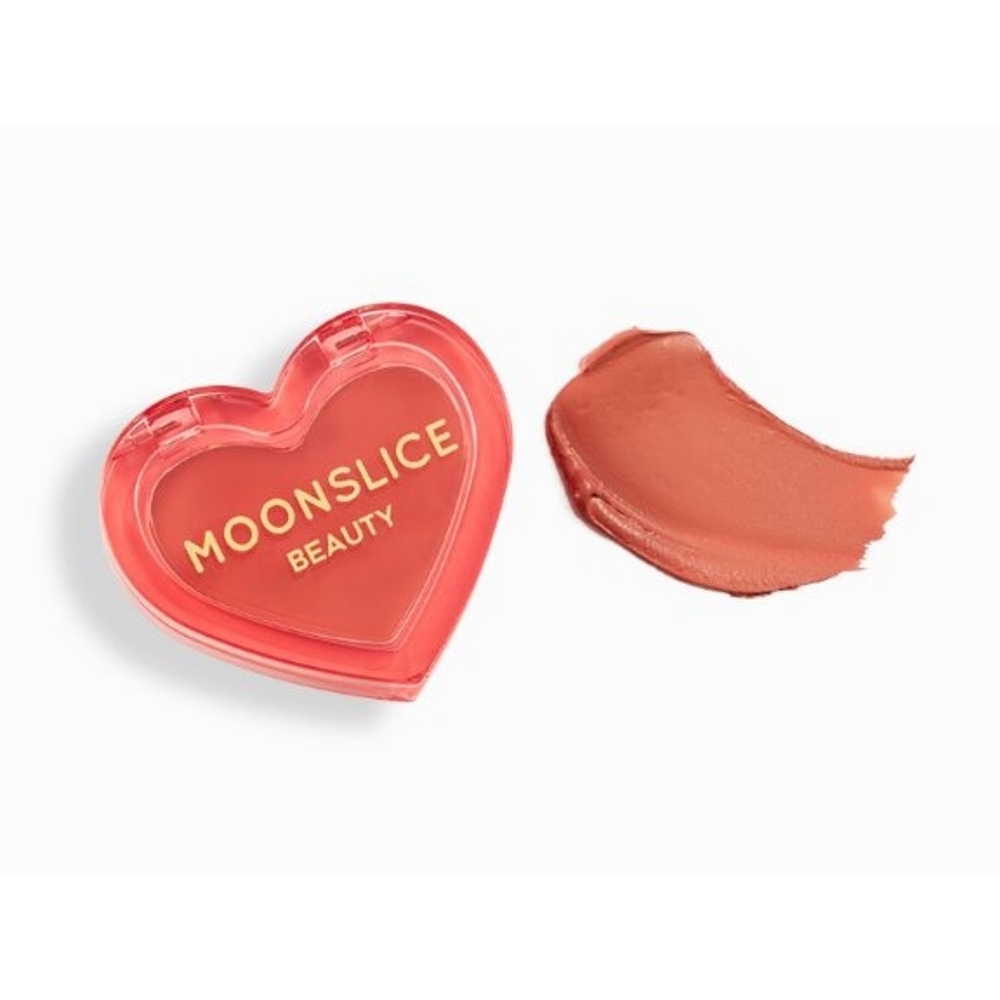 🍒 5/$20 new Moon Slice Beauty Cream Blush Coral Pink Cutie Pie Vegan Kylie Glam